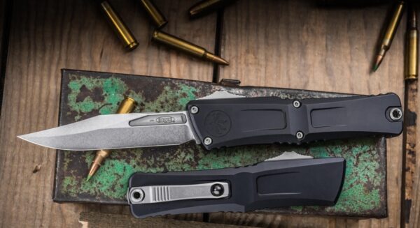 MICROTECH COMBAT TROODON GEN III BOWIE STONEWASH STANDARD