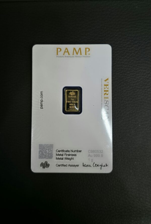 Pamp Suisse Gold Veriscan 1Gram - Image 2